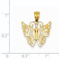 thumbnail image 2 of 14K Yellow Gold Butterfly Pendant, 2 of 2