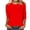 Red2, variant on AherBiu T Shirts for Women Crew Neck 3/4 Sleeve Short Sleeve Casual Tops Summer Lightweight Loose Basic Tshirts Solid Color