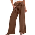 thumbnail image 4 of Wensltd Pantalon Court d'Été pour Femmes, Pantalon Droit Mince, Travail, 4 of 8