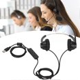 thumbnail image 3 of H360DUSB1 Casque d'Affaires Binaural USB avec Haut-Parleur Réglable Volume et Microphone Silencieux, 3 of 5