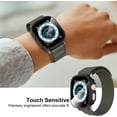 thumbnail image 4 of KOMI 2-Pack for Apple Watch Ultra/Ultra 2 49mm PC All-Around Screen Protector Case, Tempered Glass Screen Protector Case Ultra-Thin for iWatch Ultra/iWatch Ultra 2 49mm Protection Cover -Black+Clear, 4 of 5