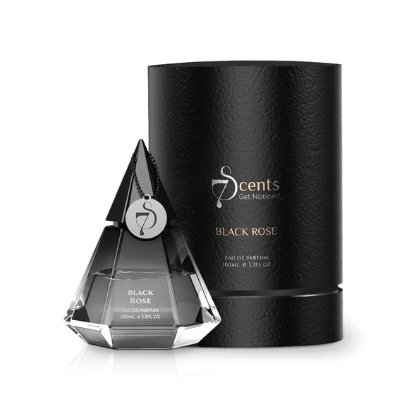 7 Scents Black Rose Eau De Parfum For Men & Women 100ml, 3.4 Fl.oz. | Long Lasting Unisex Fragrance | Exquisite Indo Luxury Perfume