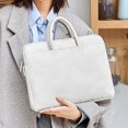 thumbnail image 2 of MesaSe 14/15-inch Tablet Handbag with Fixed Strap Portable Handles Multi Compartment Pockets Zipper Closure Soft Lining Storage Anti-Col, 2 of 10