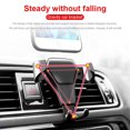 thumbnail image 1 of stanreset Cell phone Adjustable Air Vent Mount Universal Car Phone Anti- for slip Holder Stand black 1Set, 1 of 6