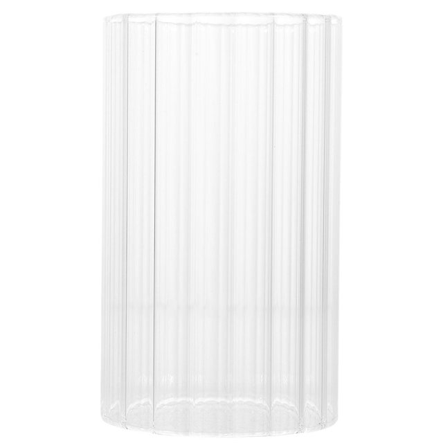 Glass Candle Chimney Clear Candle Holder Open Both Ended Candle Shade Cylinder