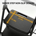 thumbnail image 3 of PhiloDeco 3 Step Ladder , 450lbs Folding Tread Stool with Auto-Lock, Ultra-Thin Portable, Iron ladders for home, office.Rustproof & Multi-Purpose, Fold ladders,No Assembly Needed, 3 of 8