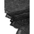 thumbnail image 5 of Agnes Orinda Women's Plus Size Cover Up Lace Panel Summer Holiday Boho Cardigans 3X Black, 5 of 5