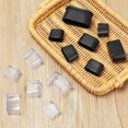 thumbnail image 2 of MYG 10 X Rubber Chair Leg Cap Oval Covers Furniture Table Feet Floor Protectors, 2 of 9
