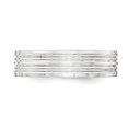 thumbnail image 3 of 925 Sterling Silver 6mm Polished Fancy Size 7.5 Band Ring, 3 of 4