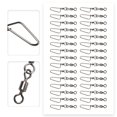 thumbnail image 3 of Bgsha 30 Pack Ball Bearing Fishing Swivels Snap Coastlock Fishing Line Connector, 3 of 9