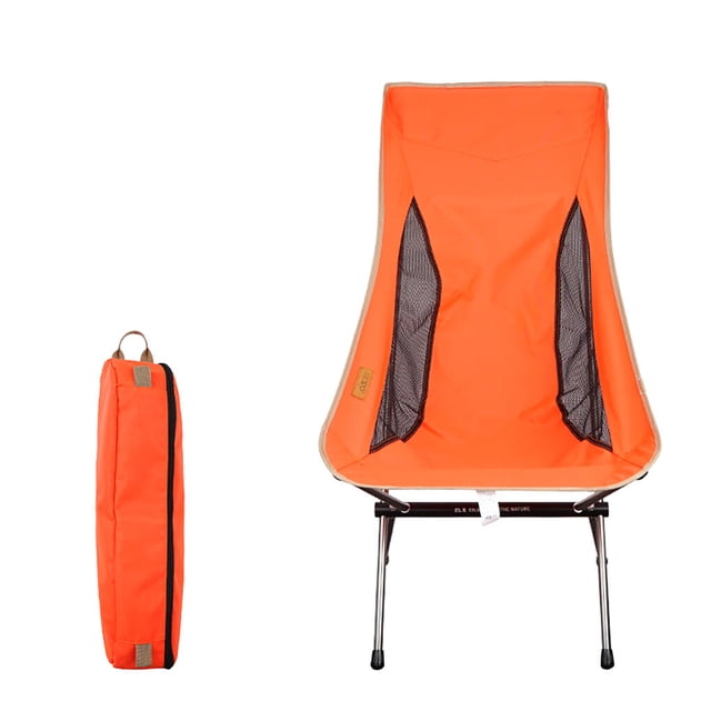 kurtrusly Chaise Pliante d'Extérieur à Dossier Portable pour Camping, Pêche, Plage, Voyage, Pique-Nique, Randonnée, Backpacking