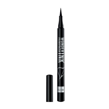 Rimmel Traceur Wonder'Ink, Hydrofuge, résistant au bavures et à la décoloration, longue durée, finition ultra-mate, 100% sans cruauté