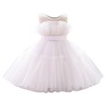 thumbnail image 2 of EGNMCR Robes de Soirée pour Femmes, Robes Formelles pour Femmes, Robes de Cocktail pour Femmes Robe Fille Robe Tout-Petit Filles Tulle Broderie Strass Nœud Robe de Fête d'Anniversaire Longues Robes Robe Fille, 2 of 9