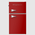 thumbnail image 1 of Réfrigérateur compact rétro Frigidaire 3,1 pi³ à 2 portes avec congélateur, mini-frigo avec ouvre-bouteille latéral, rouge, 1 of 9