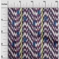 thumbnail image 1 of oneOone Tissu Polyester Lycra Rayé & Chevron Ikat Imprimé au Mètre 56 Pouces de Large, 1 of 4
