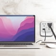 thumbnail image 3 of CIAO-TECH 2 AC Outlets +1 USB-A +1 USB-C Output Ports with LED Dusk to Dawn Sensing Light & 540 Joules Surge Protection- White, 3 of 5