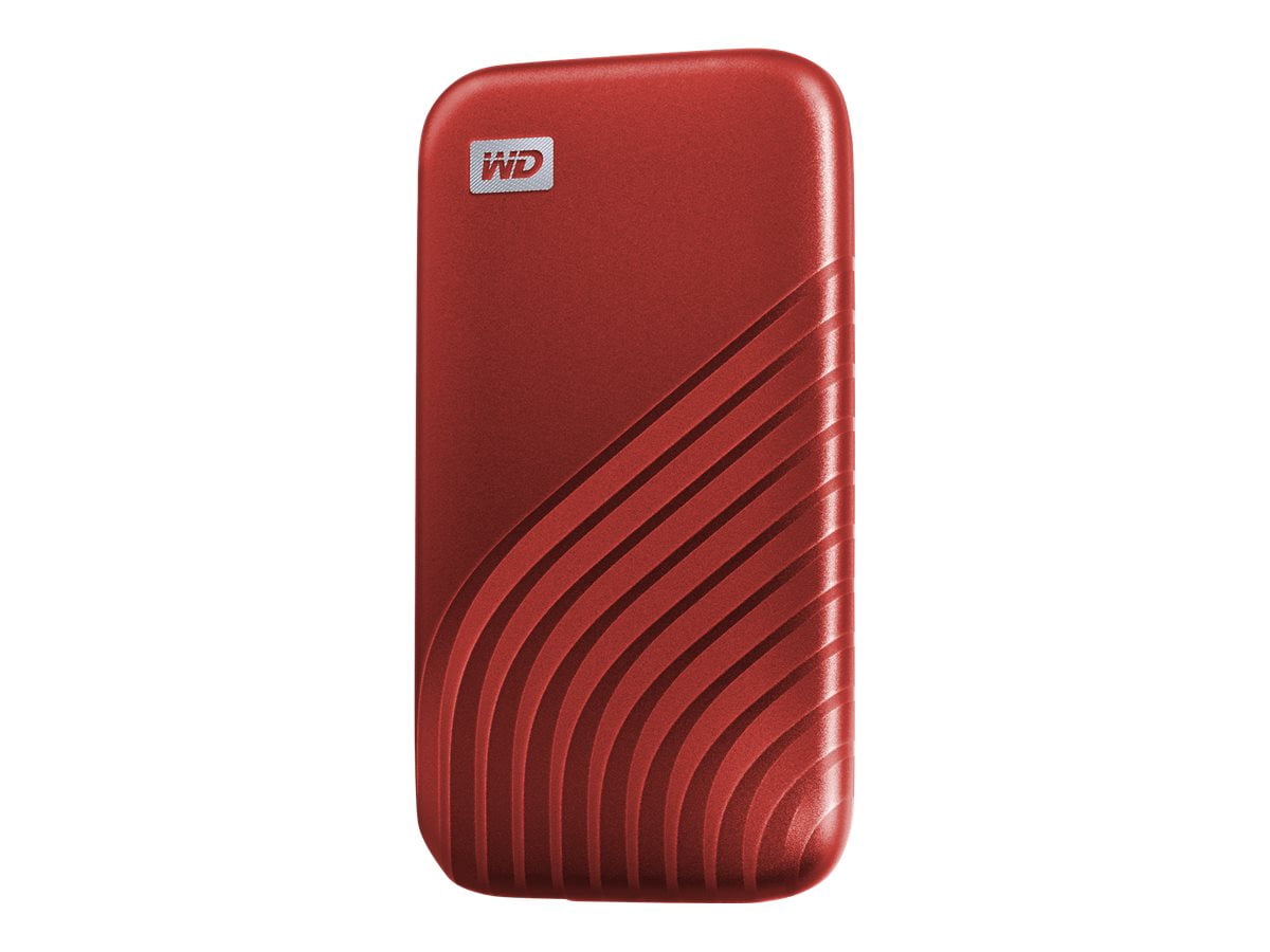 WD 1TB My Passport SSD Portable External Solid State Drive, Red, Sturdy and Blazing Fast, Password Protection with Hardware Encryption - WDBAGF0010BRD-WESN
