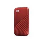 WD 1TB My Passport SSD Portable External Solid State Drive, Red, Sturdy and Blazing Fast, Password Protection with Hardware Encryption - WDBAGF0010BRD-WESN