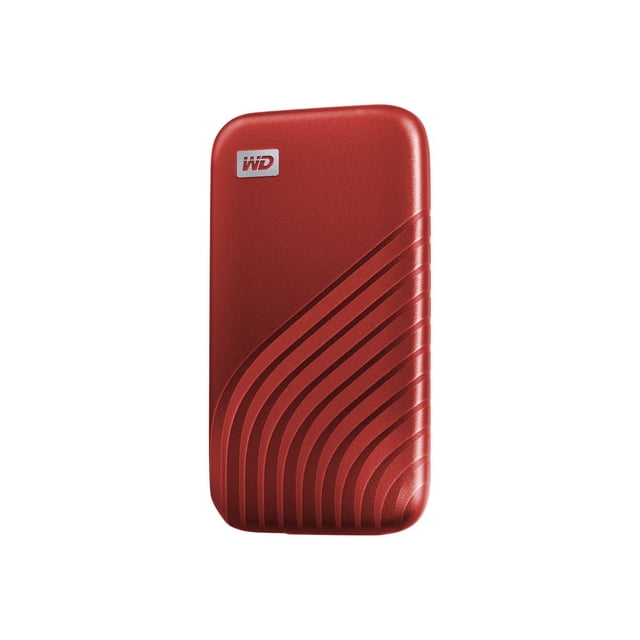 WD 1TB My Passport SSD Portable External Solid State Drive, Red, Sturdy and Blazing Fast, Password Protection with Hardware Encryption - WDBAGF0010BRD-WESN