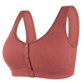 thumbnail image 1 of LNGOOR Front Closure Bras For Women Plus Size Full Coverage Bras Front Button Shaping Cup Shoulder Strap Bras Post Surgery Brassiere Sports Bra Wireless Minimizer Extra-Elastic Bra Everyd, 1 of 5