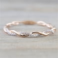 thumbnail image 4 of Up to 65% Off Twisted Shape Diamond engagement stacking Matching Band anniversary Necklace Rings Earring Jewelry on Clearance, 4 of 5