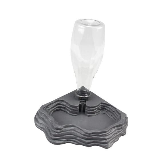 Milaget Automatic Reptile Water Dispenser 400ml Capacity for Lizards Chameleon Gecko Gray