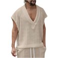 thumbnail image 2 of Styesk Tank Tops Men Men's Solid Color Easy With Camisole And Sleeveless V-neck, 2 of 9