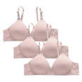 thumbnail image 1 of Plebaso Bras for Women Wireless Push up Bralettes Full Coverage Padded Womens Everyday Bras Multipacks, 1 of 3