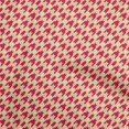 thumbnail image 1 of oneOone Georgette Viscose Red Fabric Houndstooth Craft Projects Decor Fabric Printed By The Yard 42 Inch Wide, 1 of 4