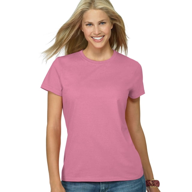 Hanes Womens Nano-T T-shirt, M, Pink