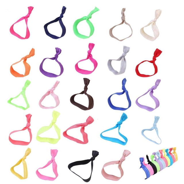 Hair Ring Seamless High Elasticity Knotted Adjustable Ponytail Holder Colorful Hairs Rope Scrunchies Accessories Multi Color Watermelon Red