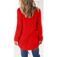 thumbnail image 2 of Women Winter Fleece Fluffy Sweater Jumper Plain Pullover Tops Blouse, 2 of 3