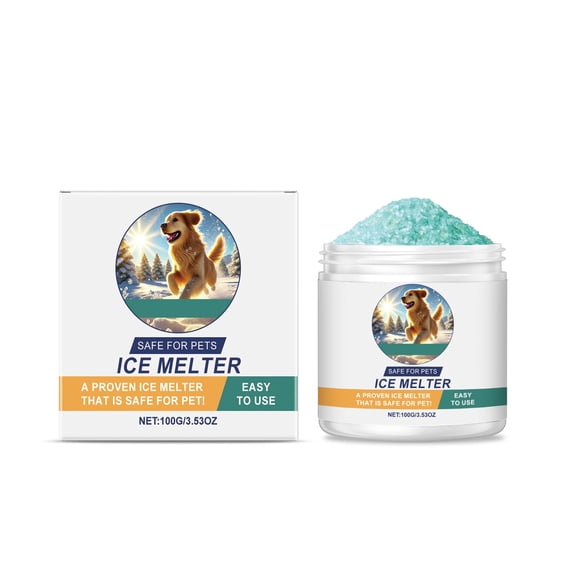 Ice Melt Pet Culottes pour Femmes, Safe Ice Melt, Fondant à Neige, Plus Sécuritaire pour les Animaux, Béton, Efficace jusqu'à -35 F, 0,22 lb