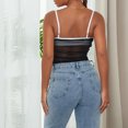 thumbnail image 4 of Gupgi Camisole en Maille pour Femmes, Débardeur à Bretelles Spaghetti, Camis Transparents Transparents, Camisoles d'Été, 4 of 7