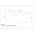 thumbnail image 2 of Fabric Storage Ottoman - Grey, 2 of 5