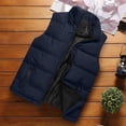 thumbnail image 2 of Pisexur Men's Puffer Vest Outdoor Casual Stand Collar Padded Jacket Coat Vest, 2 of 6