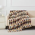 thumbnail image 1 of Holiday Time Plush Throw Blanket Nutcracker, 50 in x 60 in, 1 of 9