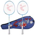 thumbnail image 2 of Ensemble de Sport Racquet, Ensemble de Badminton Léger et Robuste Jouet de Sport pour Enfants Raquette de Badminton pour Enfants Dessin Animé pour Sport Extérieur pour Enfants Bleu, 2 of 8