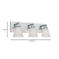 thumbnail image 5 of Designers Fountain 6493-CH Barre de Bain 3 Lumières, Chrome, 5 of 5