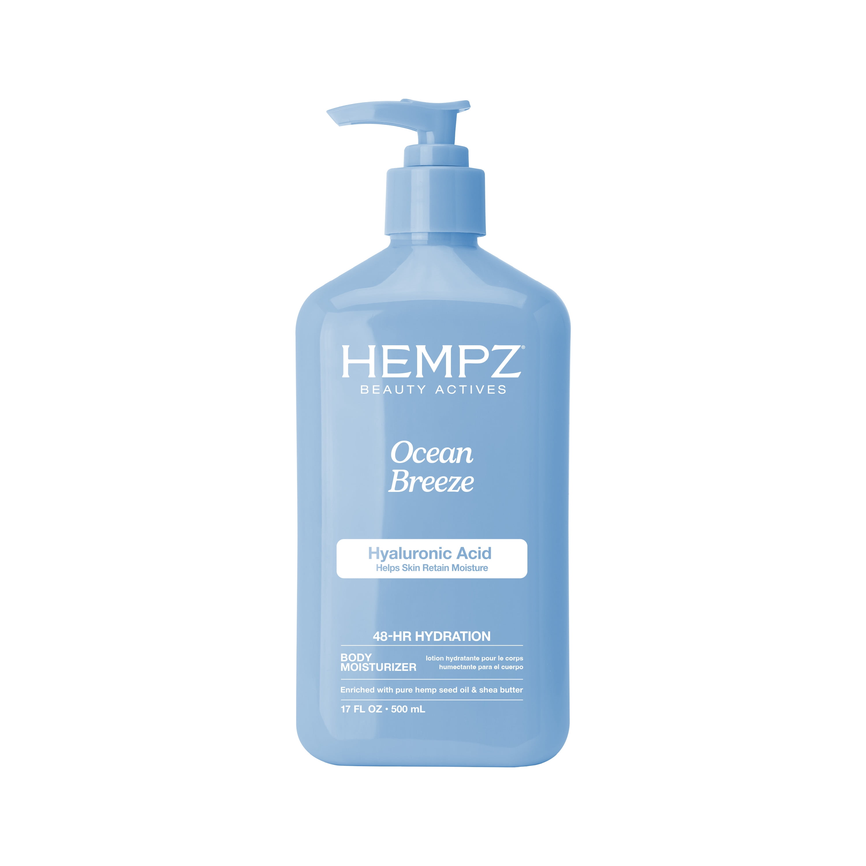Hydratant corporel HEMPZ – Brise océanique, pour les peaux sèches 17oz