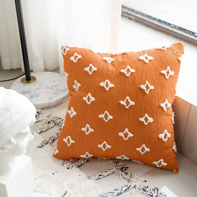 Styesk Leaf Grass Flowers Pillow Breathable Soft And Washable Sofa Room Display Pillow