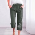 thumbnail image 2 of Pantalons Larges pour Femmes Mode Pantalons Décontractés Imprimés Élastiques Amples Pantalons Droits Larges avec Poche Pantalons Larges pour Femmes Pantalons Droits pour Femmes, 2 of 5
