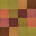 thumbnail image 1 of Ahgly Tapis de Zone Carré Transitionnel Lavable en Machine, Brun Cannelle, 6 Pieds Carré, 1 of 7