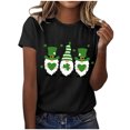 thumbnail image 1 of QIPOPIQ T-Shirts à Manches Courtes pour Femmes à Col Rond T-Shirts de la Saint-Patrick T-Shirt Shamrock T-Shirt Vert T-Shirt T-Shirts de la Saint-Patrick Tee Hauts Imprimés T-Shirts des Fêtes T-Shirts Graphiques Aubaines, 1 of 4