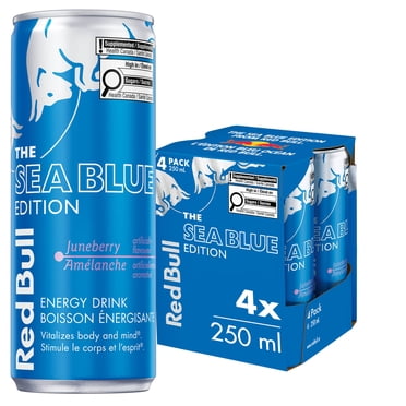 Red Bull Boisson Énergisante, Édition Bleu Océan4x250ml