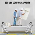 thumbnail image 3 of KFFKFF Aluminum Extendable Work Platform, 9-15ft Support up to 500lbs, 12.5in Wide, Non-Slip Surface, Scaffold Board for Ladder Accessory, 3 of 9