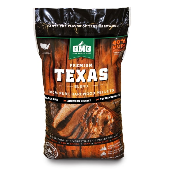 Green Mountain Grills Texas Granulés de Barbecue d'Extérieur en Bois Franc Pur de Qualité Supérieure