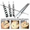 thumbnail image 1 of Katigan 6-Piece 12-Inch Long Auger Drill Bit Set for Woodworking - Hex Shank Ship Auger Bits 1/4-7/8 Inch, 1 of 7
