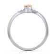 thumbnail image 4 of Birthstone Heart Ring with Shoulder Accents - Citrine (November), 4 of 4