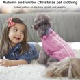 thumbnail image 3 of Christmas Pet Pullover Sweater Knitted Warm Solid Color Autumn 1 3 Winter Clothes, 3 of 6